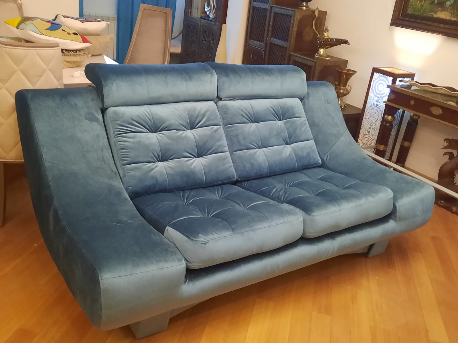 Обивка дивана на дому. Советский