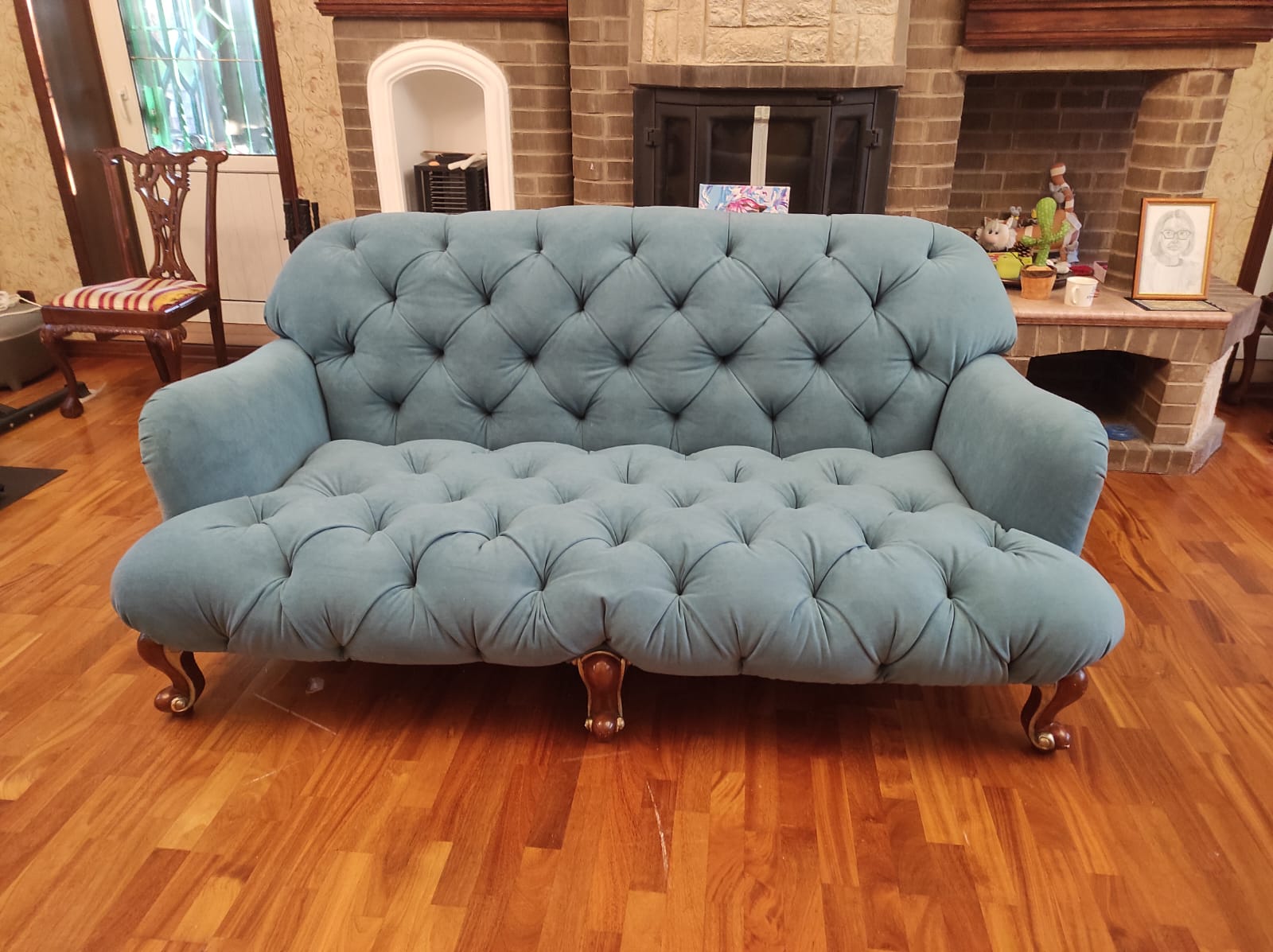 Перетяжка дивана. Советский