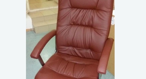 Обтяжка офисного кресла. Советский